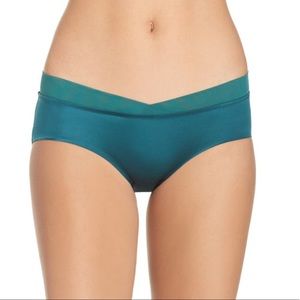 3/$30 Sam Edelman Cross Front Hipster Panty Teal S
